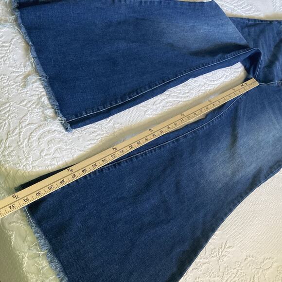 Risen Jeans Flare Bell bottoms Women’s stretch jeans size 1XL High rise waist - Picture 2 of 16